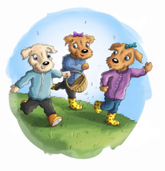 Zena, Connie and Lily Running - Bobby & Zena